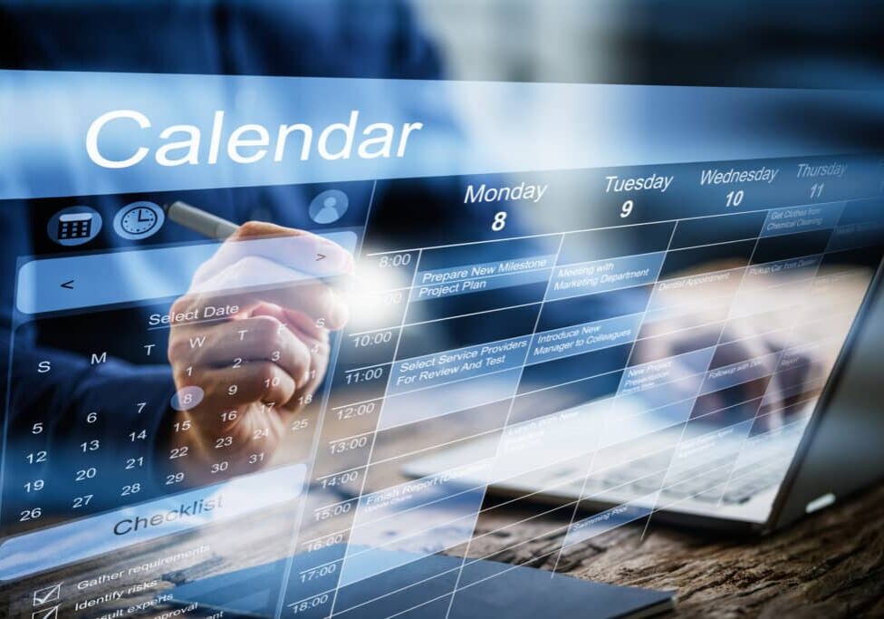 Appointment Schedule Planner And Date Calendar Appointment Schedule Planner And Date Calendar On Laptop